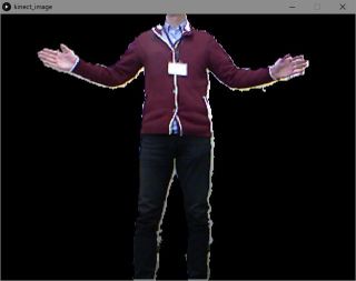 Kinect の人物マスク画像
