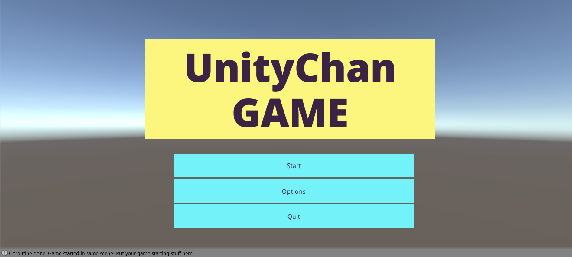 Unity Chan Game